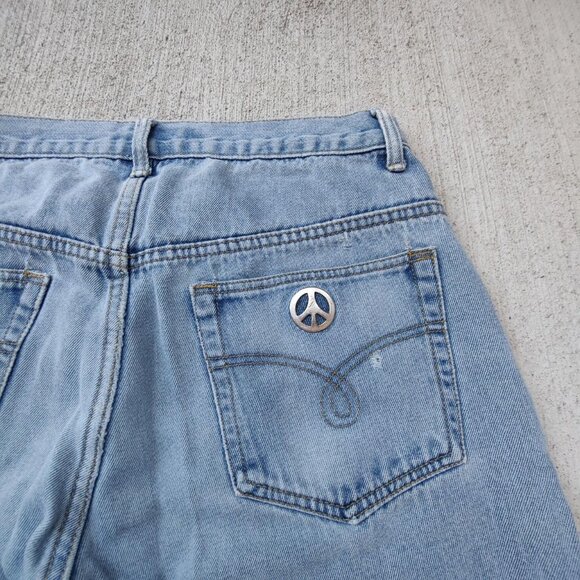 Vintage designer 'Moschino JEANS' light wash distressed denim jeans men's 32 - Picture 2 of 7